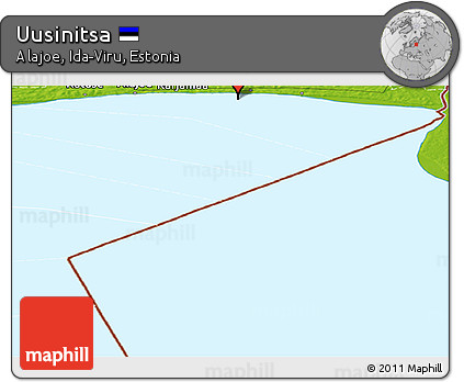 Physical Panoramic Map of Uusinitsa