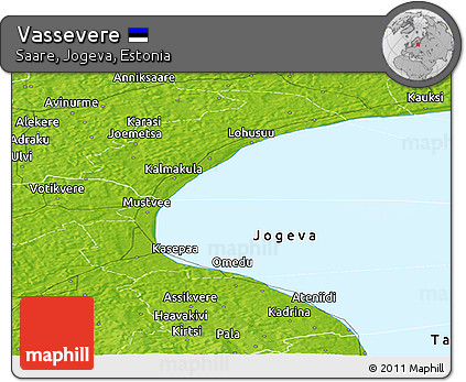 Physical Panoramic Map of Vassevere