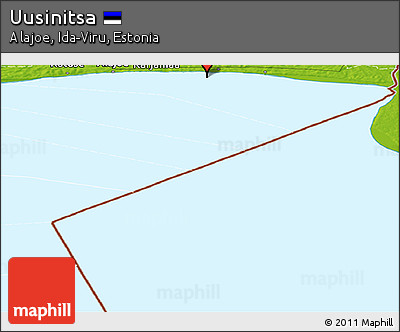 Physical Panoramic Map of Uusinitsa