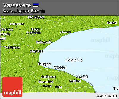 Physical Panoramic Map of Vassevere