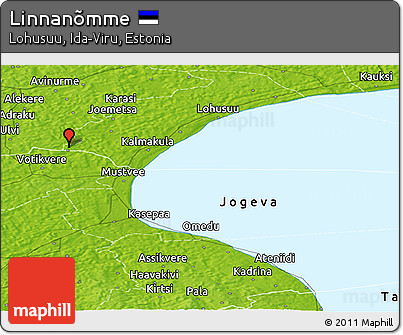 Physical Panoramic Map of Linnanõmme