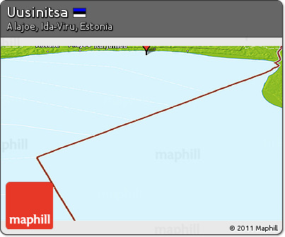 Physical Panoramic Map of Uusinitsa