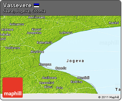Physical Panoramic Map of Vassevere