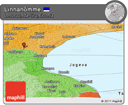 Political Panoramic Map of Linnanõmme