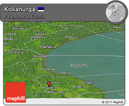 Satellite Panoramic Map of Kokanurga