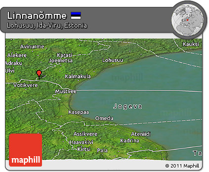 Satellite Panoramic Map of Linnanõmme