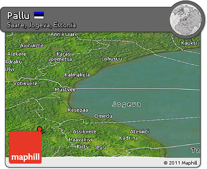Satellite Panoramic Map of Pällu