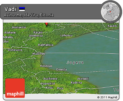 Satellite Panoramic Map of Vadi