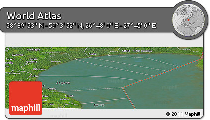 Satellite Panoramic Map of the Area around 58° 51' 53" N, 27° 16' 29" E