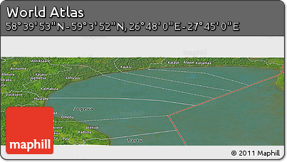 Satellite Panoramic Map of the Area around 58° 51' 53" N, 27° 16' 29" E