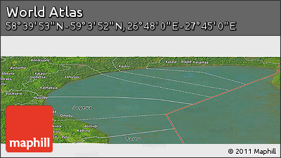 Satellite Panoramic Map of the Area around 58° 51' 53" N, 27° 16' 29" E