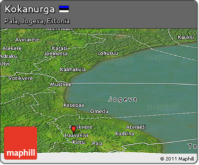 Satellite Panoramic Map of Kokanurga