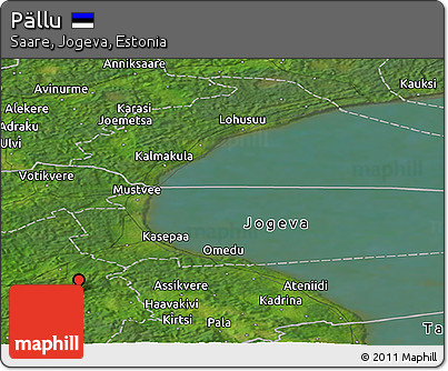 Satellite Panoramic Map of Pällu