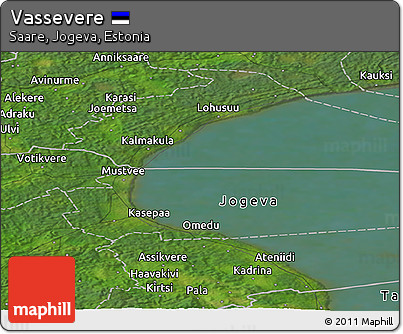 Satellite Panoramic Map of Vassevere