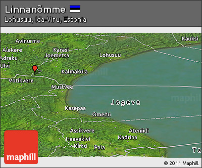 Satellite Panoramic Map of Linnanõmme
