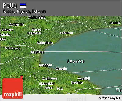 Satellite Panoramic Map of Pällu