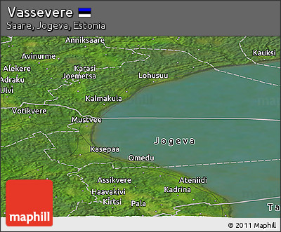 Satellite Panoramic Map of Vassevere