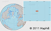 Gray Location Map of the area around 58° 51' 53" N, 32° 13' 30" W
