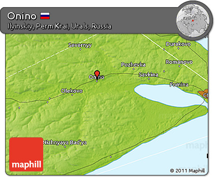 Physical 3D Map of Onino