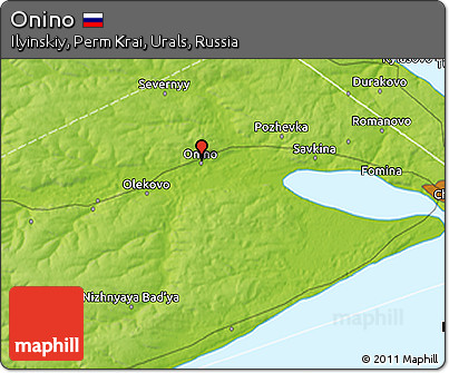 Physical 3D Map of Onino