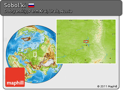 Physical Location Map of Sobol'ki