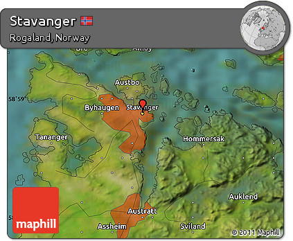 Satellite Map of Stavanger