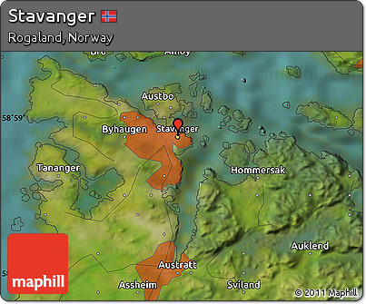 Satellite Map of Stavanger
