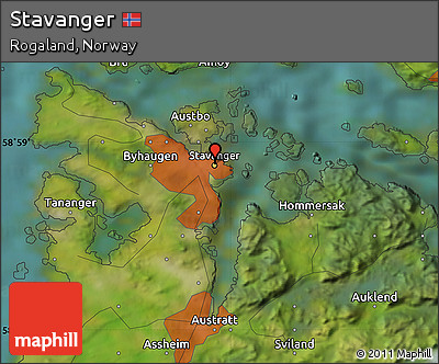 Satellite Map of Stavanger