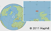 Savanna Style Location Map of the area around 58° 51' 53" N, 6° 43' 29" W