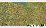 Satellite 3D Map of the area around 58° 51' 53" N, 73° 52' 30" W