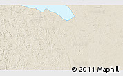 Shaded Relief 3D Map of the area around 58° 51' 53" N, 73° 52' 30" W