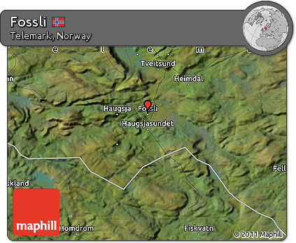Satellite Map of Fossli