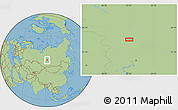 Savanna Style Location Map of the area around 58° 51' 53" N, 91° 52' 30" E