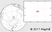 Blank Location Map of the area around 58° 15' 56" S, 100° 22' 30" E