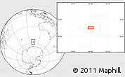 Blank Location Map of the area around 58° 15' 56" S, 102° 4' 29" E