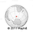 Outline Map of the Area around 58° 15' 56" S, 10° 16' 30" E, rectangular outline