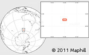 Blank Location Map of the area around 58° 15' 56" S, 118° 13' 29" E