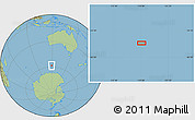 Savanna Style Location Map of the area around 58° 15' 56" S, 119° 4' 29" E