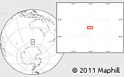 Blank Location Map of the area around 58° 15' 56" S, 119° 55' 30" E