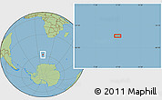 Savanna Style Location Map of the area around 58° 15' 56" S, 11° 7' 30" E