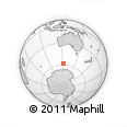 Outline Map of the Area around 58° 15' 56" S, 122° 28' 29" E, rectangular outline