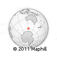 Outline Map of the Area around 58° 15' 56" S, 123° 19' 29" E, rectangular outline