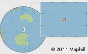 Savanna Style Location Map of the area around 58° 15' 56" S, 124° 10' 30" E