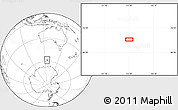 Blank Location Map of the area around 58° 15' 56" S, 125° 1' 30" E