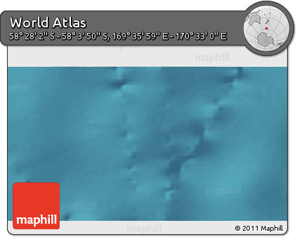 Satellite 3D Map of the Area around 58° 15' 56" S, 170° 4' 29" E
