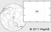 Blank Location Map of the area around 58° 15' 56" S, 170° 4' 29" E