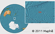 Satellite Location Map of the area around 58° 15' 56" S, 170° 4' 29" E
