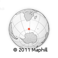 Outline Map of the Area around 58° 15' 56" S, 26° 25' 29" E, rectangular outline