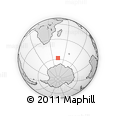 Outline Map of the Area around 58° 15' 56" S, 44° 16' 29" E, rectangular outline