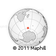 Outline Map of the Area around 58° 15' 56" S, 46° 49' 30" E, rectangular outline